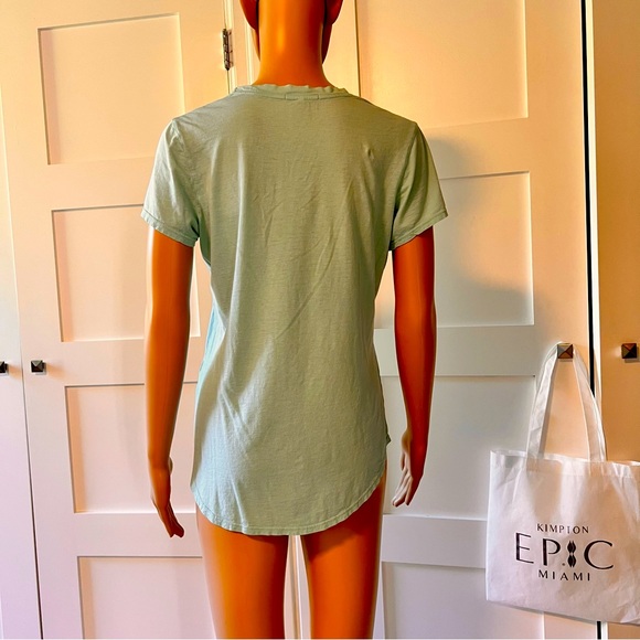 James Perse Tee . Made in the USA turquoise scoop neck . Excellent condition. - Picture 4 of 5